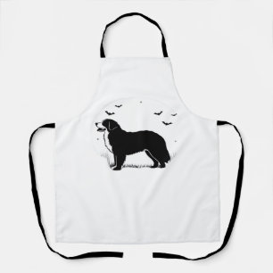 Bernese Mountain Dog � Halloween Moon Silhouette O Apron