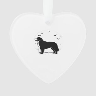 Bernese Mountain Dog � Halloween Moon Silhouette O Ornament