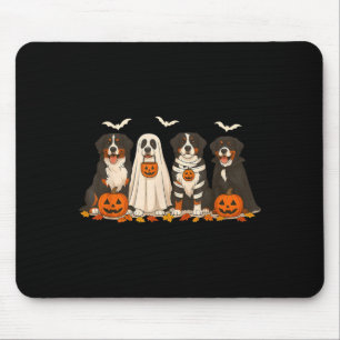 Bernese Mountain Dog Halloween Mouse Pad