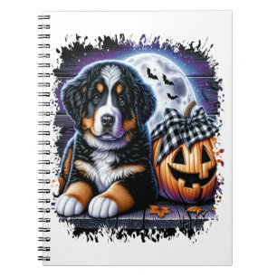 Bernese Mountain Dog Halloween Notebook