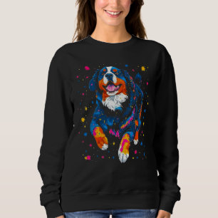 Bernese Mountain Dog in Space Sweatshirt