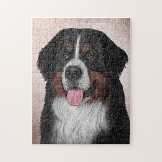 Bernese Mountain Dog Jigsaw Puzzle (Vertical)