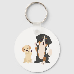 bernese mountain dog key ring