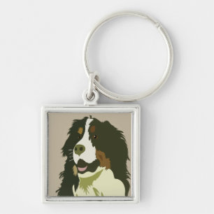 BERNESE MOUNTAIN DOG KEY RING