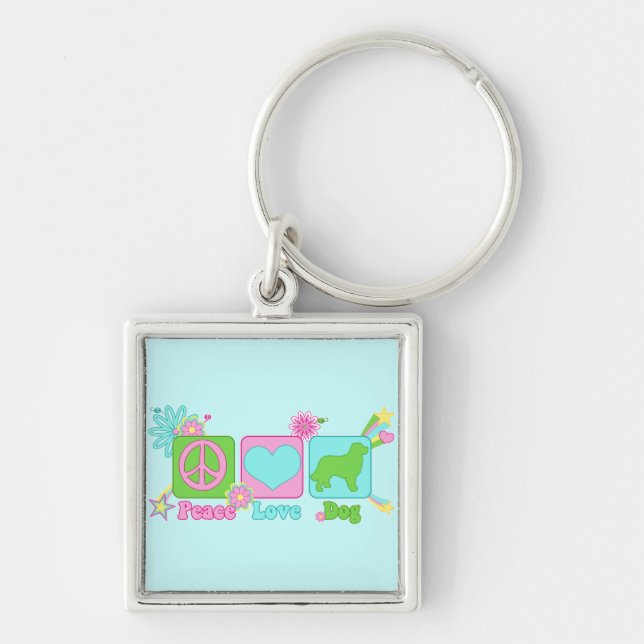 Bernese Mountain Dog Key Ring (Front)