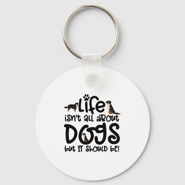 Bernese Mountain Dog Key Ring (Front)
