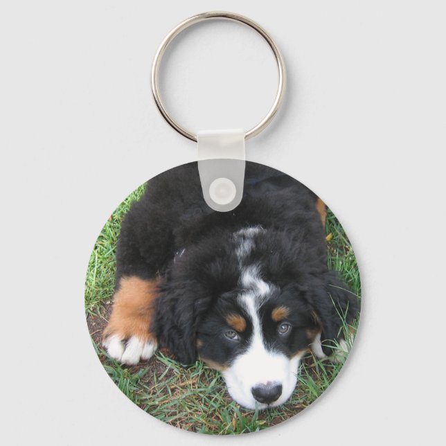 Bernese Mountain Dog Key Ring (Front)