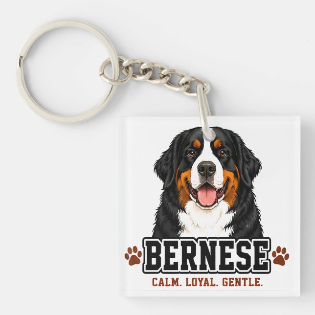 🐾 Bernese Mountain Dog 🐾 Key Ring (Front)