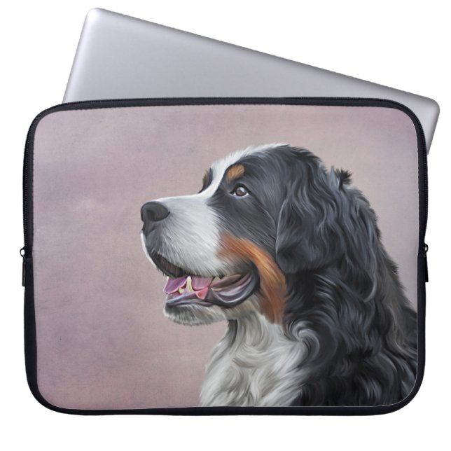 Bernese Mountain Dog Laptop Sleeve (Front)