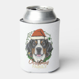 Bernese Mountain Dog Lights Christmas Matching Fam Can Cooler