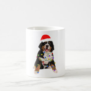 Bernese Mountain Dog Lights Christmas Matching Fam Coffee Mug