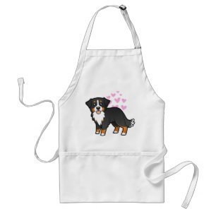 Bernese Mountain Dog Love Standard Apron