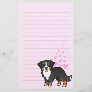 Bernese Mountain Dog Love Stationery