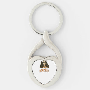 Bernese Mountain Dog Loyal Family Guardian Key Ring