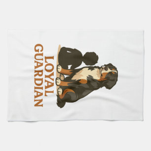 Bernese Mountain Dog Loyal Family Guardian Tea Towel