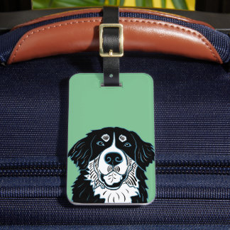 Bernese Mountain Dog Luggage Tag