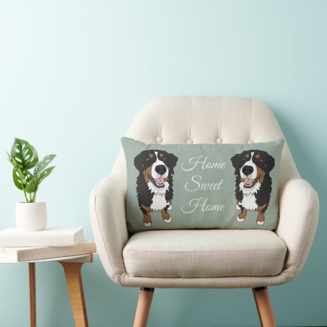 Bernese Mountain Dog  Lumbar Cushion (Chair)