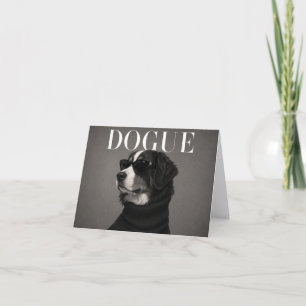 Bernese Mountain Dog Luxury Portrait Thank You Car Card