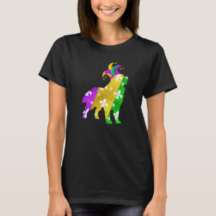 Bernese Mountain Dog Mardi Gras Carnivals Funny Pu T-Shirt