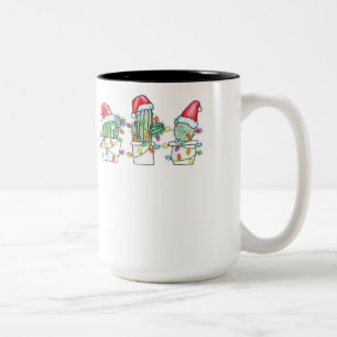 Bernese Mountain Dog Merry Christmas Berner Xmas C Two-Tone Coffee Mug