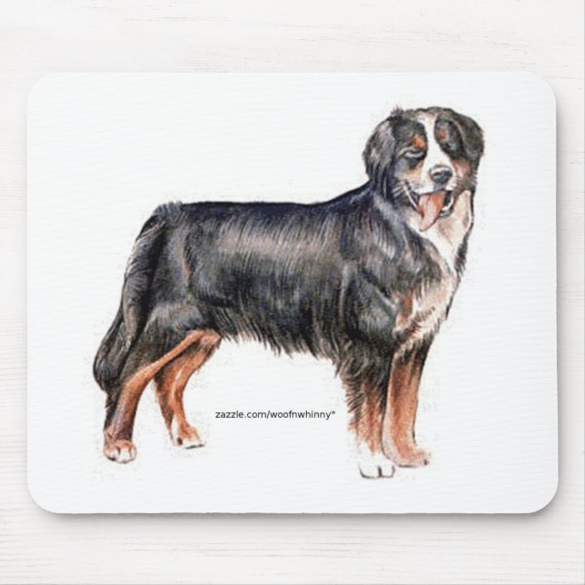 Bernese Mountain Dog Mouse Pad (Front)