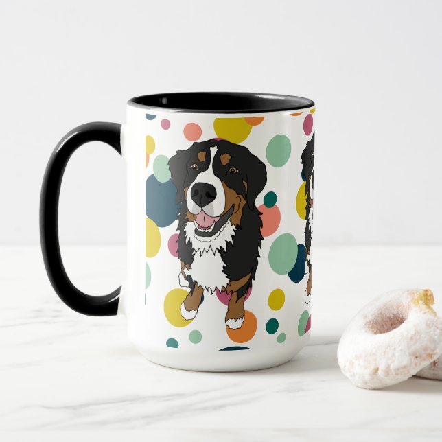 Bernese Mountain Dog  Mug (With Donut)