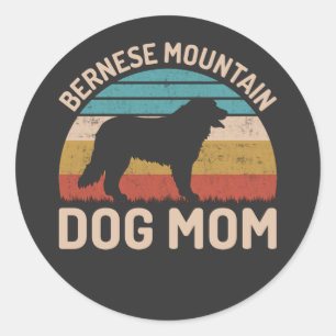 Bernese Mountain Dog Mum, Bernese Dog Mum Classic Round Sticker