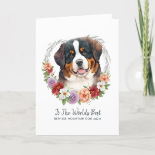 Bernese Mountain Dog Mum Mother’s Day Holiday Card