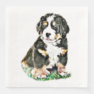 Bernese Mountain Dog Napkin