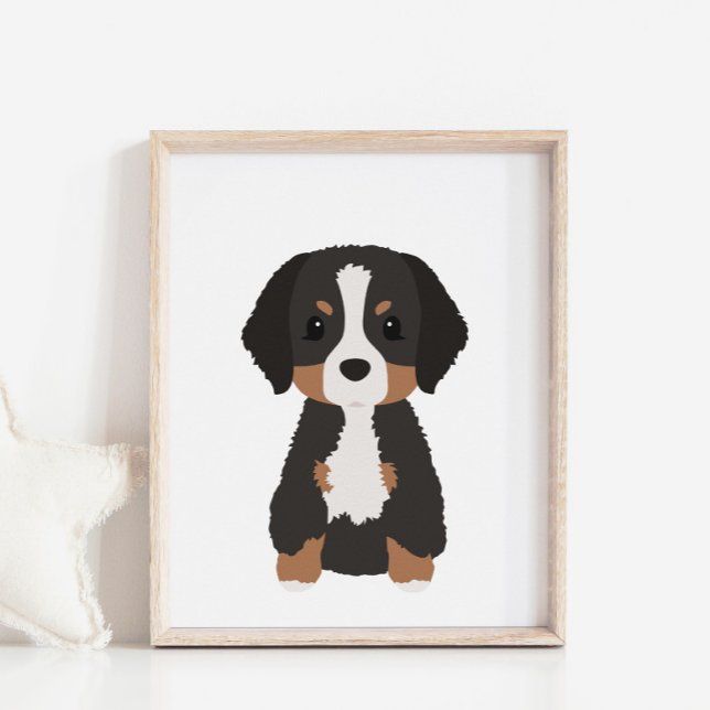 Bernese Mountain Dog Nursery & Kids Decor Poster (Creator Uploaded)