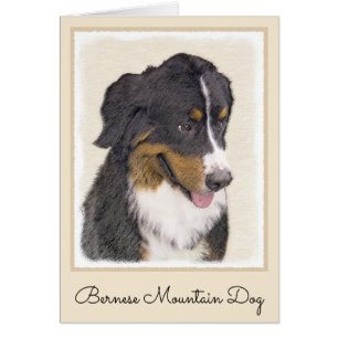 Bernese Mountain Dog Painting - Original Dog Art