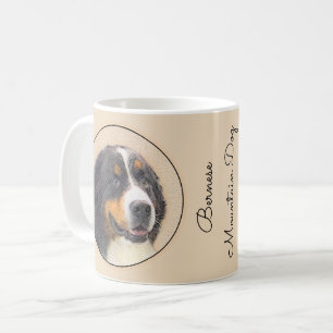 Bernese Mountain Dog Painting - Original Dog Art Coffee Mug