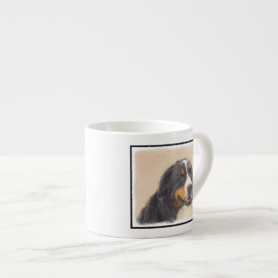Bernese Mountain Dog Painting - Original Dog Art Espresso Cup