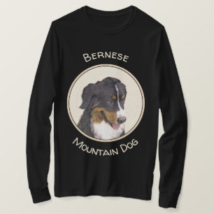 Bernese Mountain Dog Painting - Original Dog Art T-Shirt