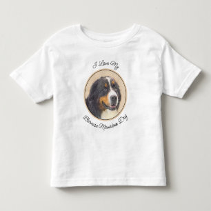 Bernese Mountain Dog Painting - Original Dog Art Toddler T-Shirt