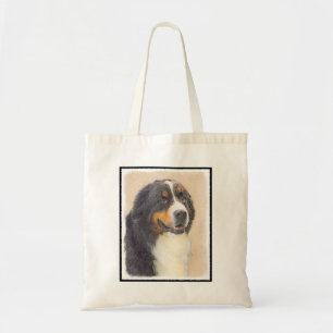 Bernese Mountain Dog Painting - Original Dog Art Tote Bag