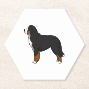 Bernese Mountain Dog  Paper Coaster