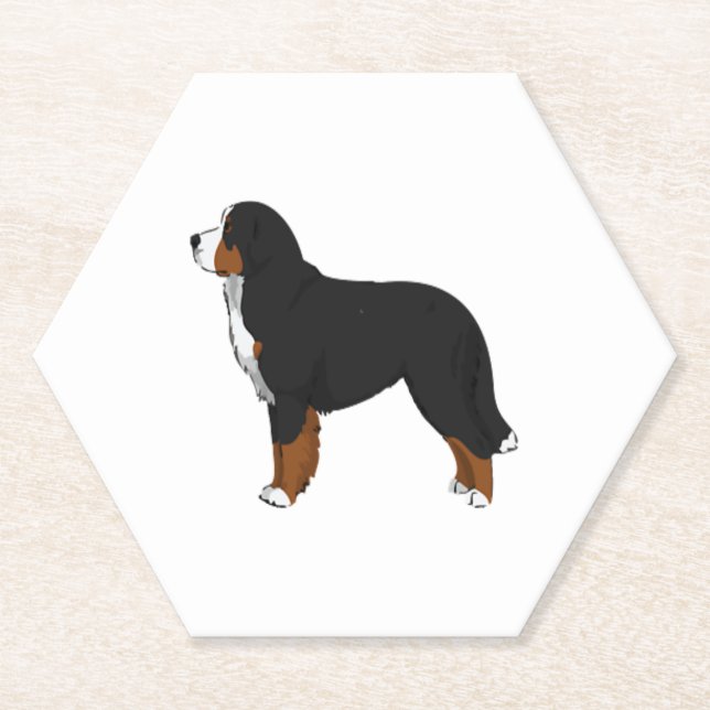 Bernese Mountain Dog  Paper Coaster (Front)