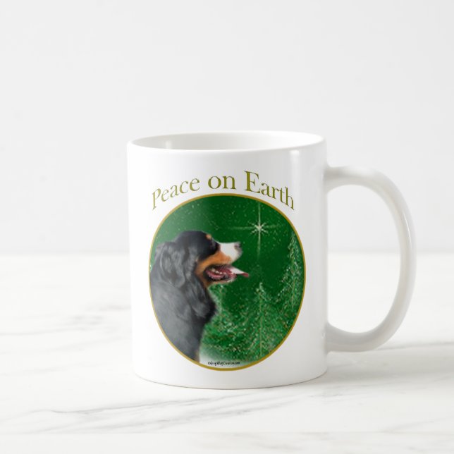 Bernese Mountain Dog Peace Coffee Mug (Right)