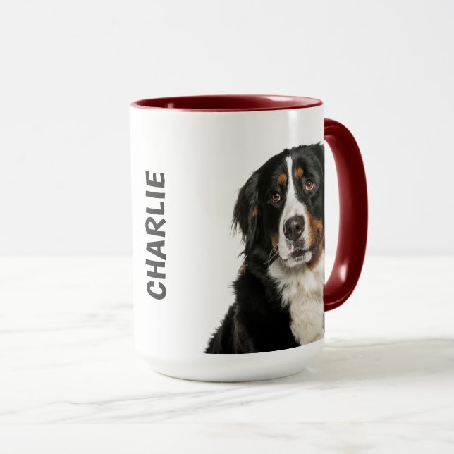 Bernese Mountain Dog Personalised Mug (Front Right)