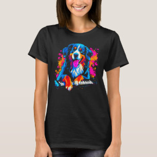 Bernese Mountain Dog Piano T-Shirt