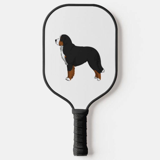 Bernese Mountain Dog  Pickleball Paddle (Front)