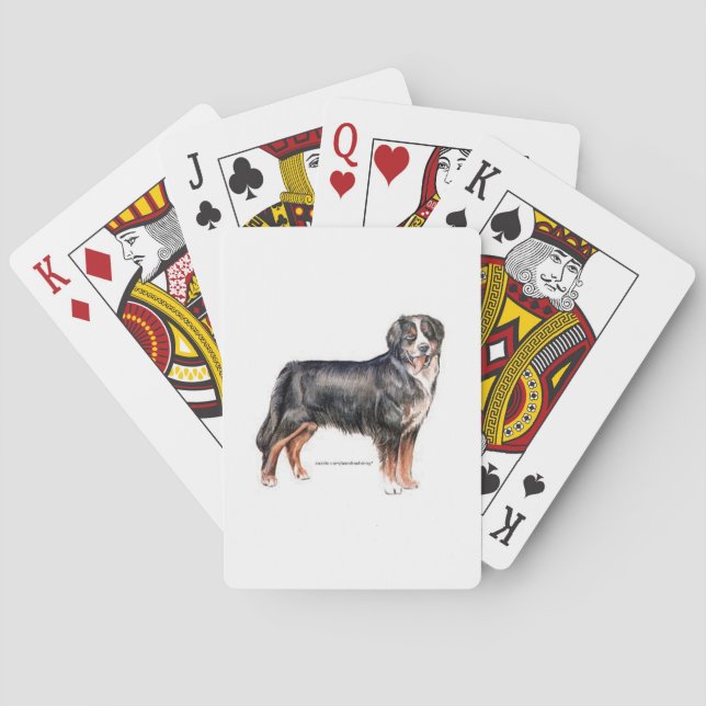 Bernese Mountain Dog Playing Cards (Back)