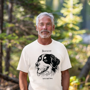 Bernese Mountain Dog Portrait T-Shirt