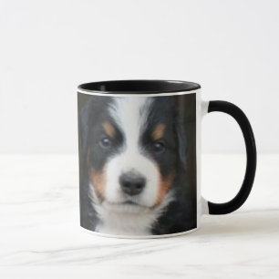 Bernese mountain dog puppies mug
