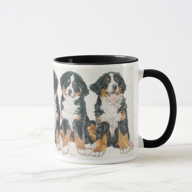Bernese Mountain Dog Puppies Mug (Right)