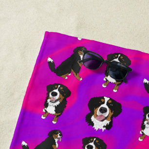 Bernese Mountain Dog Puppy  Beach Towel
