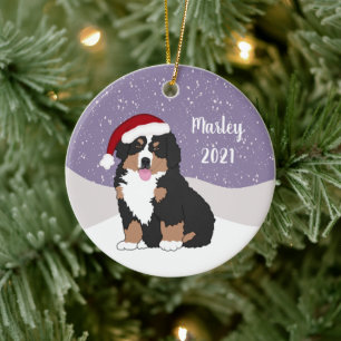 Bernese Mountain Dog Puppy Ceramic Ornament