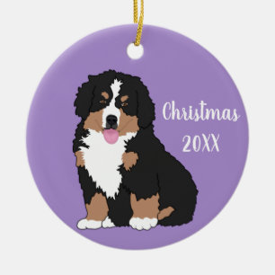 Bernese Mountain Dog Puppy Ceramic Ornament