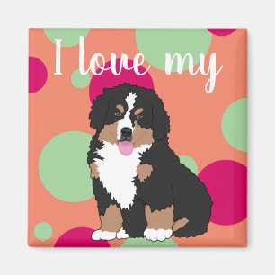 Bernese Mountain Dog Puppy Magnet